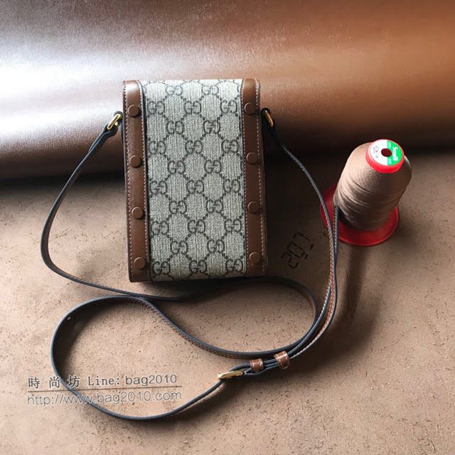 Gucci原厂皮包包 古驰男女马衔扣手机包 Gucci单肩斜挎包 625615  gdj1577